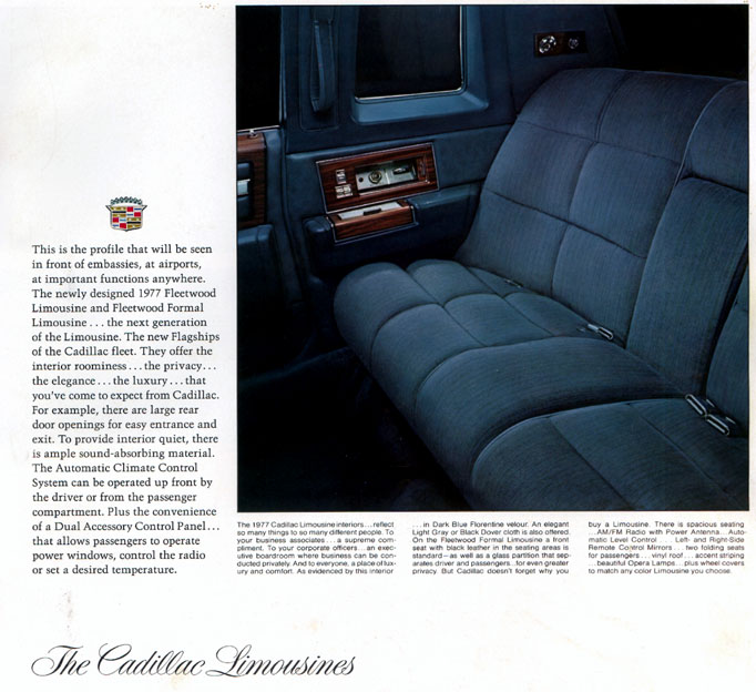 1977 Cadillac Brochure Page 12